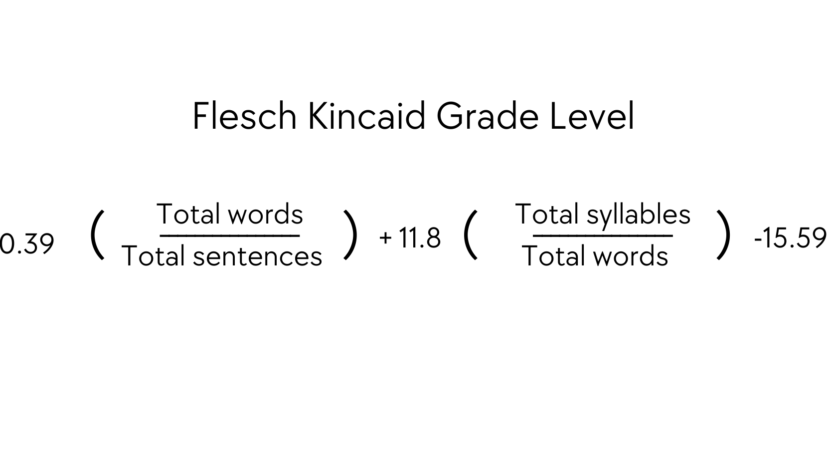 flesch kincard grade level
